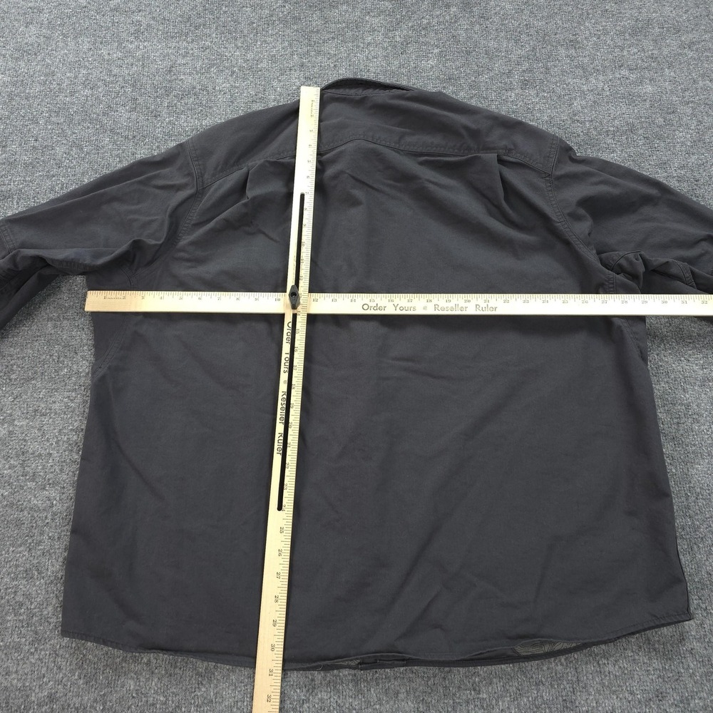 Men's Black Button-Up Shirt - Picture 7 of 11